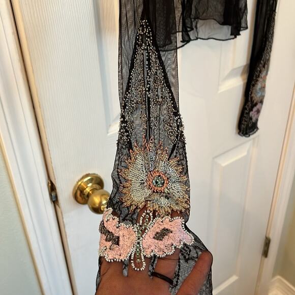 NWT Free people Bali posie mesh embellished sleeve size XS - Picture 5 of 8